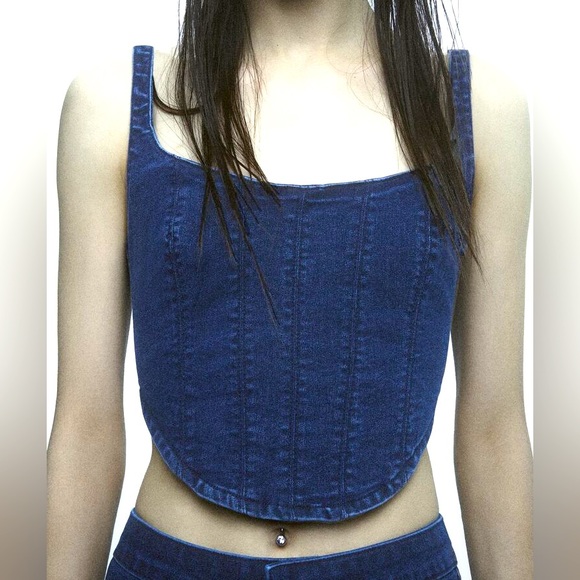 Zara Tops - Zara Denim corset top